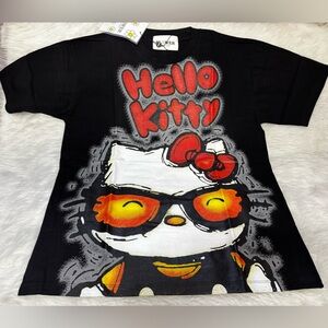 Hello Kitty Black and Red Graphic Tee
